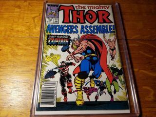 Mighty Thor 390.  1st Print 1st Captain America Lifts Mjolnir Marvel Vf/nm -