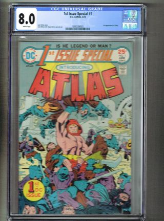 1st Issue Special 1 Atlas Dc Comics 1975 Cgc 8.  0 1st Appearance Atlas J Kirby