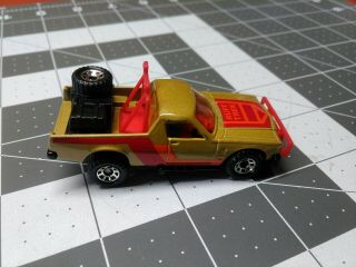 Vintage 1977 Matchbox Ruff Trek Pickup Die Cast Toy Car Gold