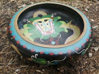 Antique Japanese Cloisonne Bowl Signed