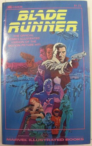Blade Runner Marvel Paperback Illustrated Comic Book 1st Print Steranko 1982 Vf,