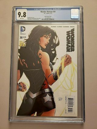 Wonder Woman 38 1:100 Finch Variant Cgc 9.  8 White Pages Rare