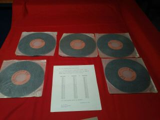 Vintage Customusic.  Comercial Replacement Record Set No.  9 C9f.  No.  3 8 13 18 23