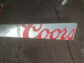 5 Tap Handle Coors Light Made With Recycled Cans