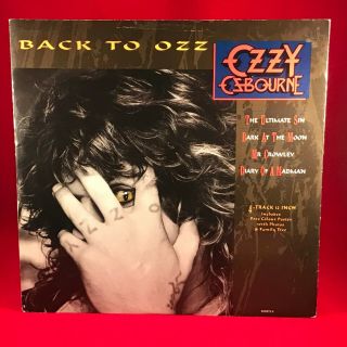 Ozzy Osbourne Back To Ozz Ep 1988 Uk 12 " Vinyl Single,  Poster Condit