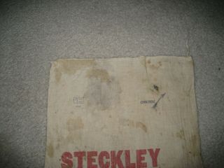 Vintage Steckley Seed Corn Cloth Sack 2
