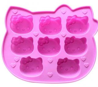Cute Hello Kitty Silicone Ice Tray Ice Cube Freeze Mold Ice Maker Ice Lattice