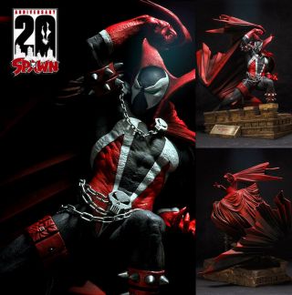 Mcfarlane Spawn 20th Anniversary Resin Statue Ex Signed By Todd Mcfarlane