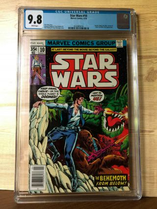 Star Wars 10 (apr 1978,  Marvel) Cgc 9.  8 White Pages