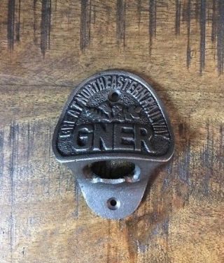 Cast Iron Bottle Opener/wall Mounted/heavy/vintage/rustic/antiqued/railway/gner