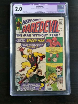 Daredevil 1 Cgc 2.  0 - Marvel 1964
