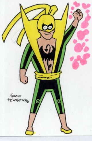 Fred Hembeck Sketch Card: Iron Fist (marvel) 1/1