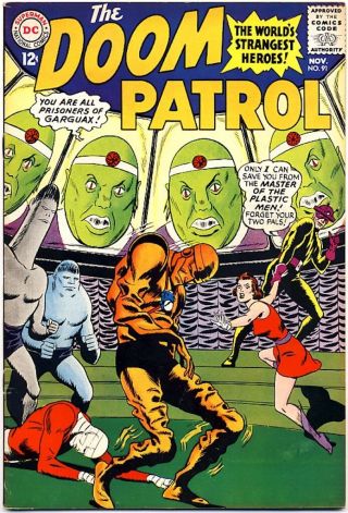 Doom Patrol 91 1964 Fn/vf Dc Comics Origin & 1st Appearance Of Mento & Garguax