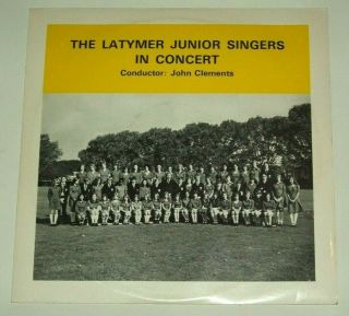 Latymer Junior Singers - In Concert - Uk Lp Deroy Der1217