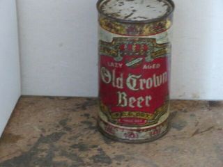 Old.  Crown Beer.  Difficult.  O.  I.  Flat Top