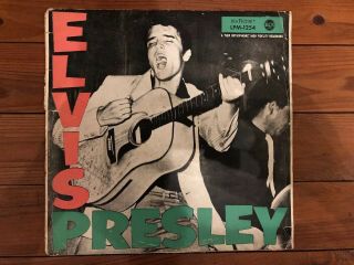 Elvis Presley - S/t 1956 Rca Lpm 1254 German Pressing Jacket/vinyl Vg -