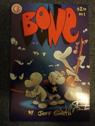 Bone 1 (1991) First Print.  Jeff Smith Story,  Cover,  And Art.  Cgc It 9.  0 - 9.  8