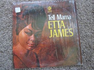 Scarce Etta James " Tell Mama " 1968 Lp - Cadet Lps 802 Stereo,  Shrink Vg/vg