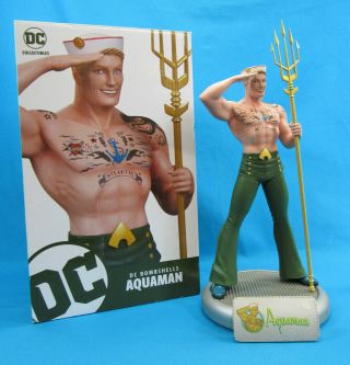 Dc Bombshells Aquaman Statue 0097/5000 Dc Collectibles 2017