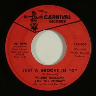 Wilbur Bascomb & The Zodiact " Just A Groove In G " Funk Breaks 45 Carnival Mp3