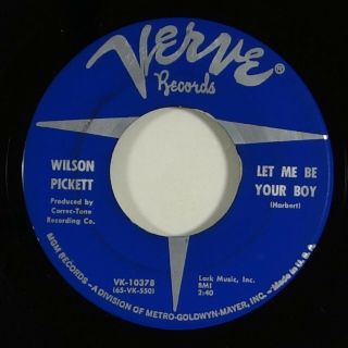 Wilson Pickett " Let Me Be Your Boy " Northern Soul 45 Verve Mp3