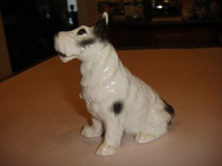 Vintage Sitzendorf Porcelain Germany Terrier Dog Figurine 3 3/4 " Ca 1902 - Pres