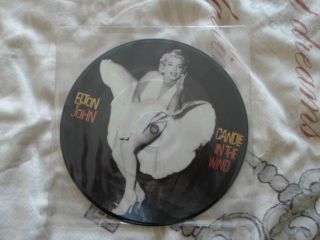 Elton John Mega Rare Picture Disc 7 " Unplayed " Candle In The Wind "