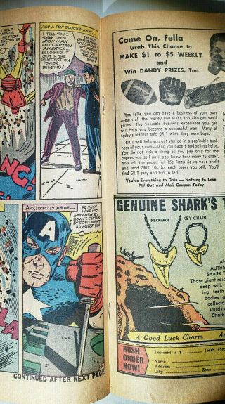 TALES OF SUSPENSE 58 VG - 3.  5 CAPTAIN AMERICA 2ND APPEARANCE KRAVEN 8