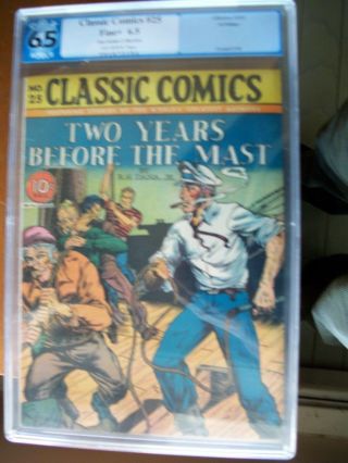 Classic Comics/ Classics Illustrated 25 Two Years Before Mast 1st Prt (o) 6.  5