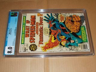 What - If 1 Cgc 8.  0 Spider - Man Joined The Fantastic Four: Frame