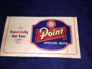 1980’s Point Special Beer Advertising Foldout Especially For You