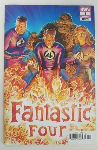 The Fantastic Four 1 2018 Marvel Comics 1:50 Ross Variant Cover Nm B