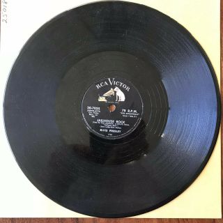 Elvis Presley RCA Victor 20 - 7035 JAILHOUSE ROCK/TREAT ME 78 RPM RECORD 2