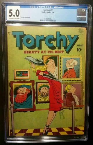 Torchy 2 - Cgc 5.  0 Off - White To White Pages,  Fox Cover & Art