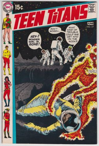Teen Titans 27 Vf - Nm 9.  0 Kid Flash Robin Wonder Girl Speedy 1970