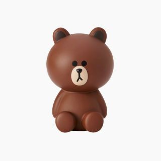 Line Friends Brown Figure Coin Bank Art Toy Money Box Character Deco Home Desk