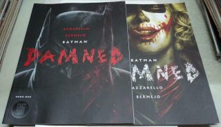 Batman Damned 1 & 2 Rare Uncensored 1st Prints (dc Comics) 1st Bat - Junk (vf -)