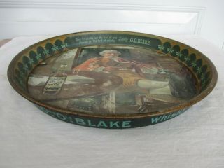 G.  O.  Blake " Good Old Blake " Whisky Rare Vintage Serving Advertising Tray