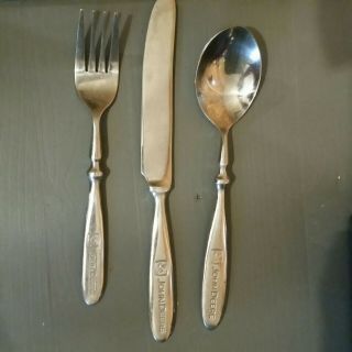 Gibson John Deere Flatware Fork,  Knife And Spoon.  3 Piece Deal