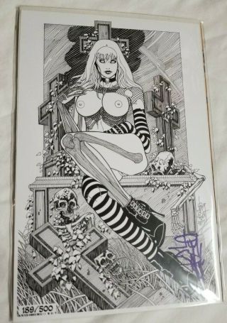 TAROT WITCH OF THE BLACK ROSE 105 DELUXE LITHO EDITION 189/500 JIM BALENT 2