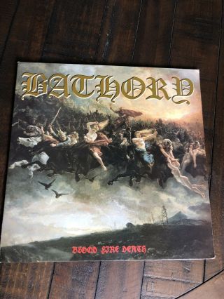 Bathory Blood,  Fire,  Death Gatefold Vinyl 1988