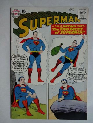 Superman 137 Vf Superboy Superbaby Krypto Silver Age