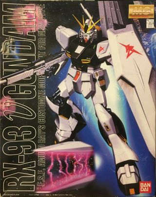 Bandai Rx - 93 V Gundam Type Mg Master Grade 1/100 Scale Model Kit Started