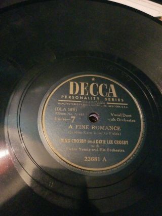 Bing Crosby & Dixie Lee Crosby - 78 Rpm - Decca Record - 23681