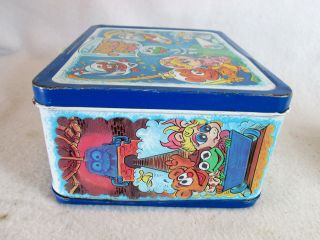 Vintage 1985 Jim Henson ' s Muppet Babies metal lunch box & Thermos set 5