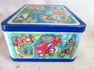 Vintage 1985 Jim Henson ' s Muppet Babies metal lunch box & Thermos set 7