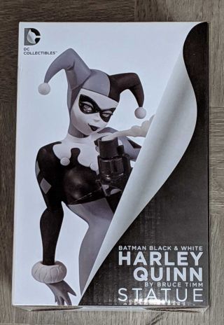 Batman Black & White Harley Quinn Statue Bruce Timm 1st Edition 2541/5200 Rare