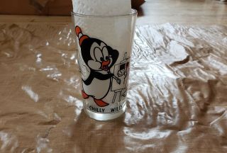 Vintage Pepsi Collector Series Chilly Willy Penguin Cartoon Premium Glass
