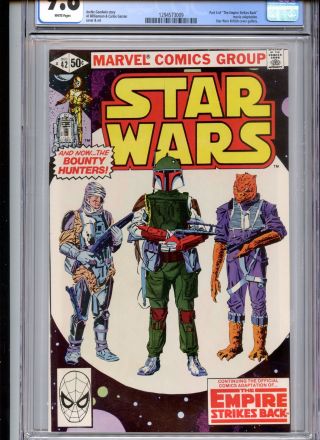 Star Wars 42 Cgc 9.  8 White Pages Bounty Hunters Boba Fett