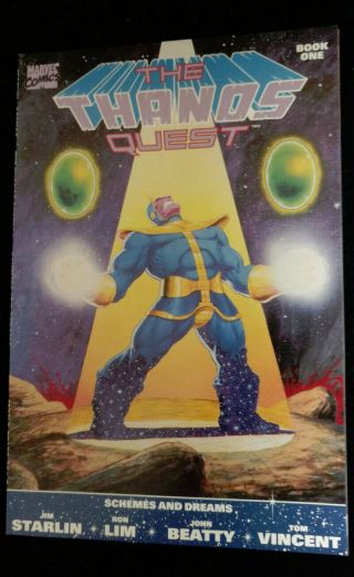 The Thanos Quest Books 1 And 2 1990 Marvel 1st Print